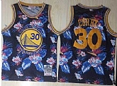 Warriors 30 Stephen Curry Black 1996 97 Hardwood Classics Floral Fashion Swingman Jersey Dzhi,baseball caps,new era cap wholesale,wholesale hats